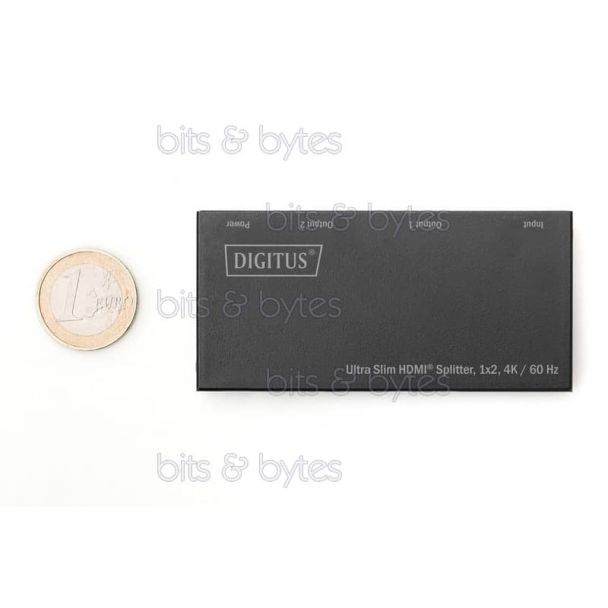 Digitus DS-45322 - Ultra Slim 2 Port HDMI Splitter - 1 Input <> 2 Output (4Kx4K)